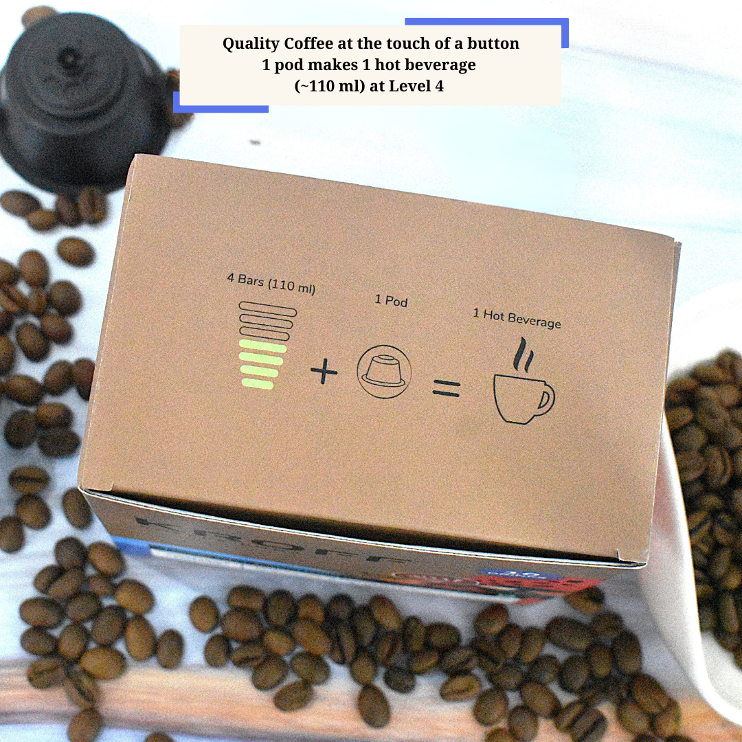 KROFF South Indian Filter Coffee Pods | Coffee-Chicory blend with Creamy Milk | 10 Pods Per Box | Dolce Gusto Compatible