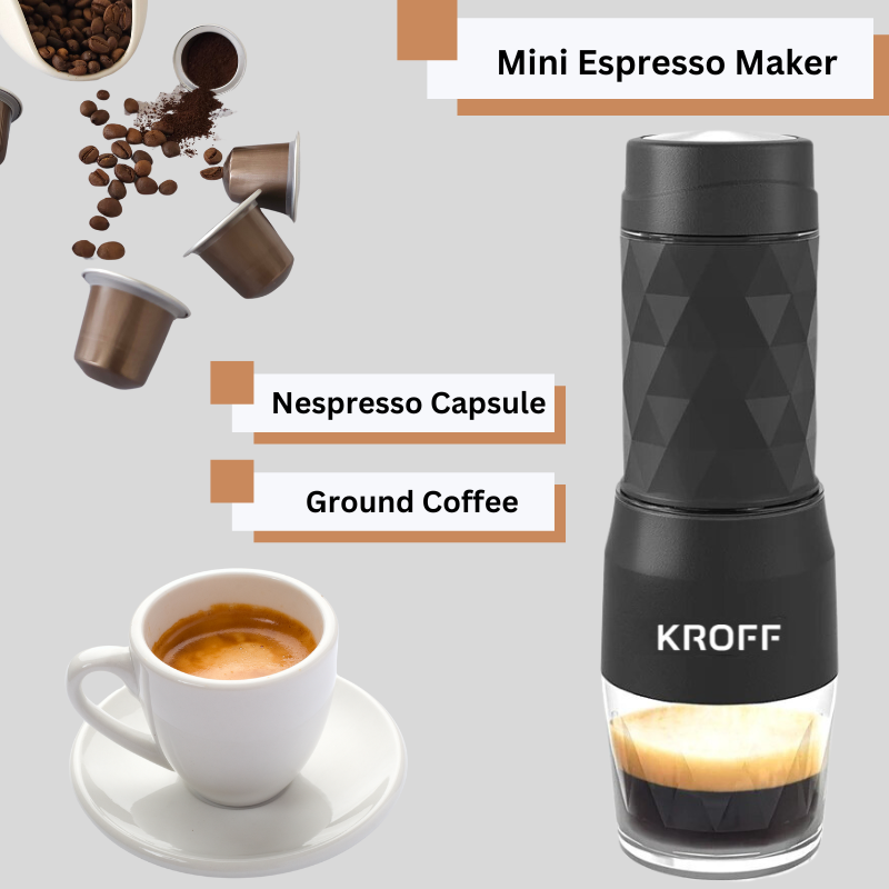 2-in-1 Manual Portable Espresso Coffee Maker