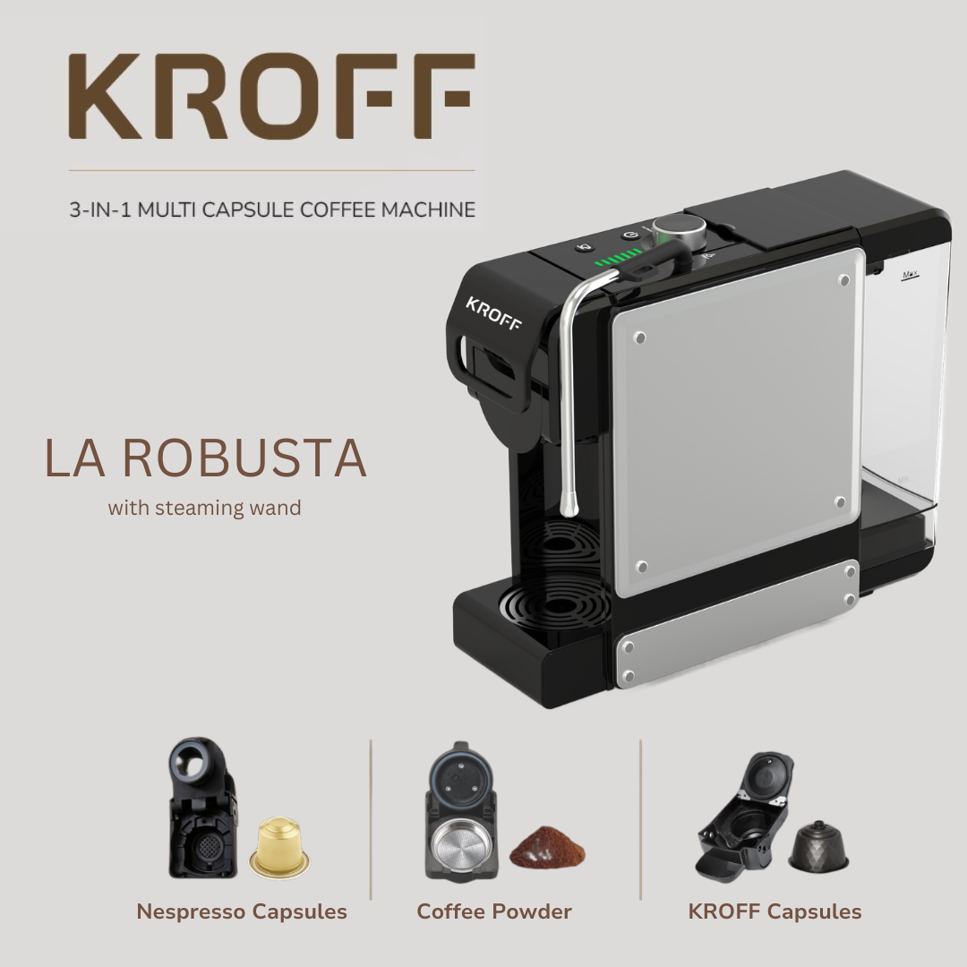 La Robusta Multi Capsule Coffee Machine with Steam Function