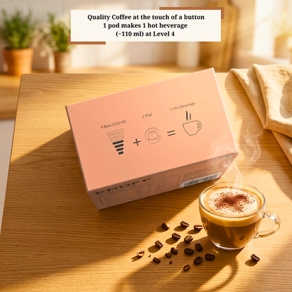 KROFF Mocha Latte Coffee Pods | Dolce Gusto Compatible | Chocolate Coffee Blend with Creamy Milk | 10 Pods Per Box
